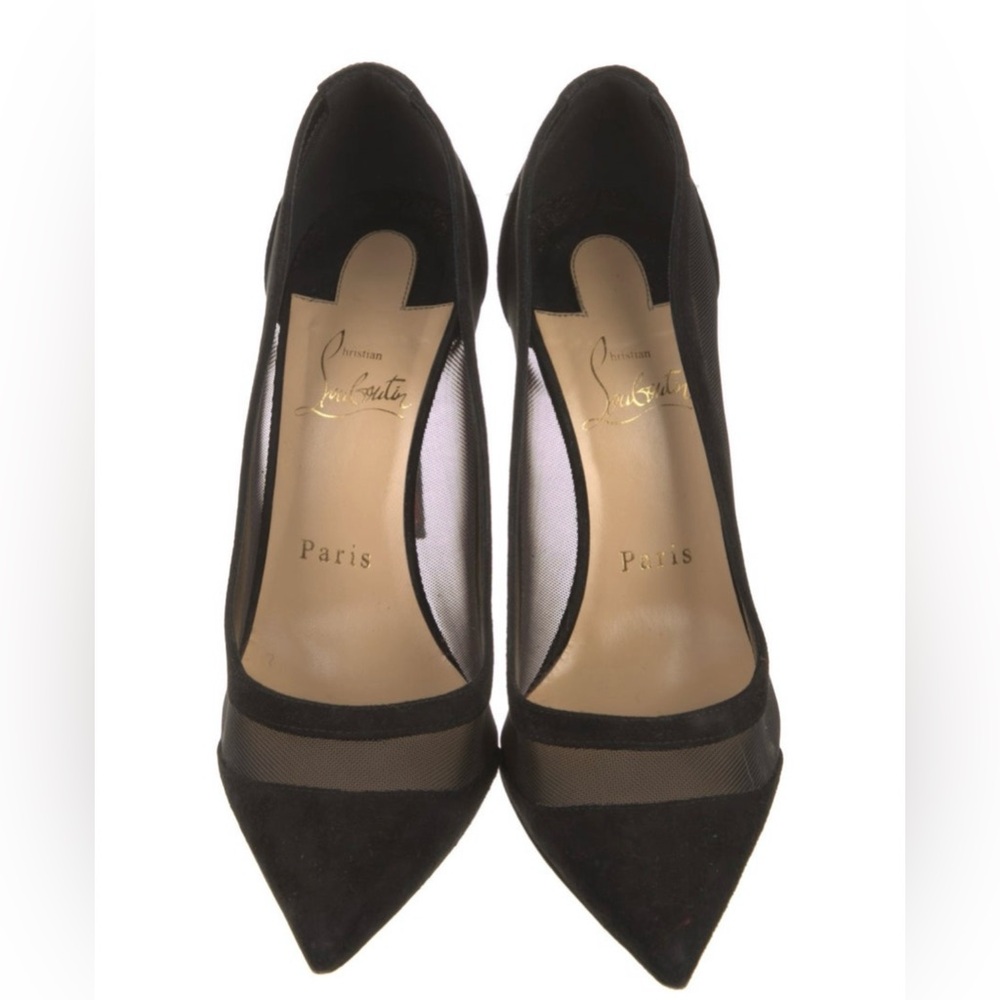 Christian Louboutin Galativi suede 100 Pumps - Size 7.5